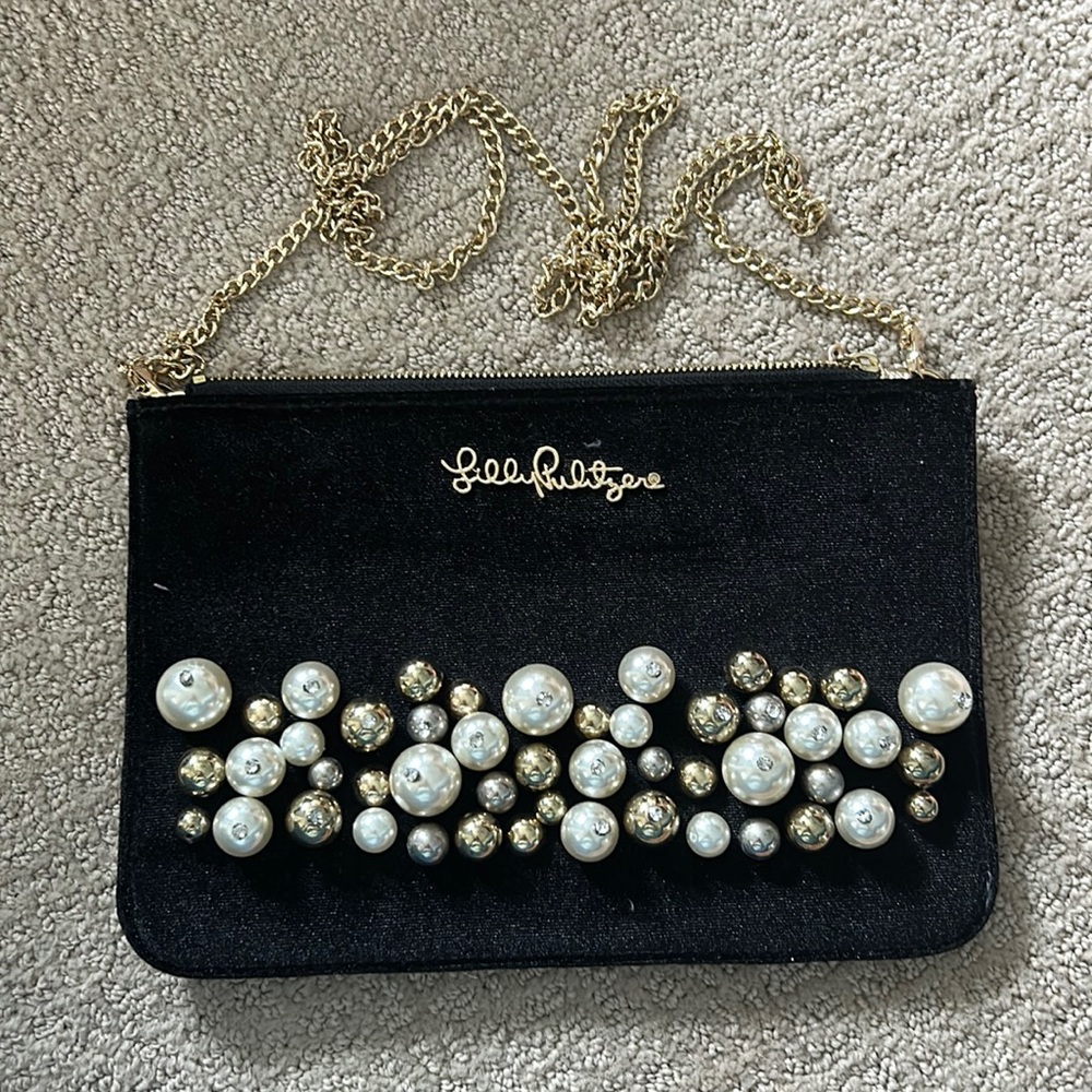 Lilly Pulitzer velvet purse